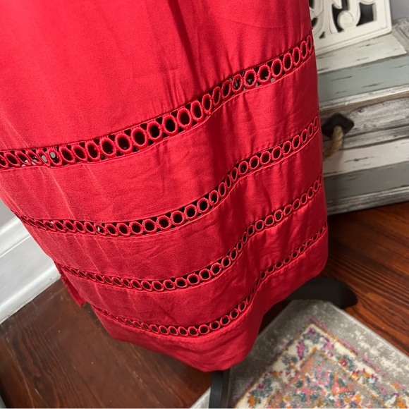 Keepsake the Label Indulge Cowl Neck Sheath Dress Size XL NWT Red Wedding Guest - Picture 7 of 14